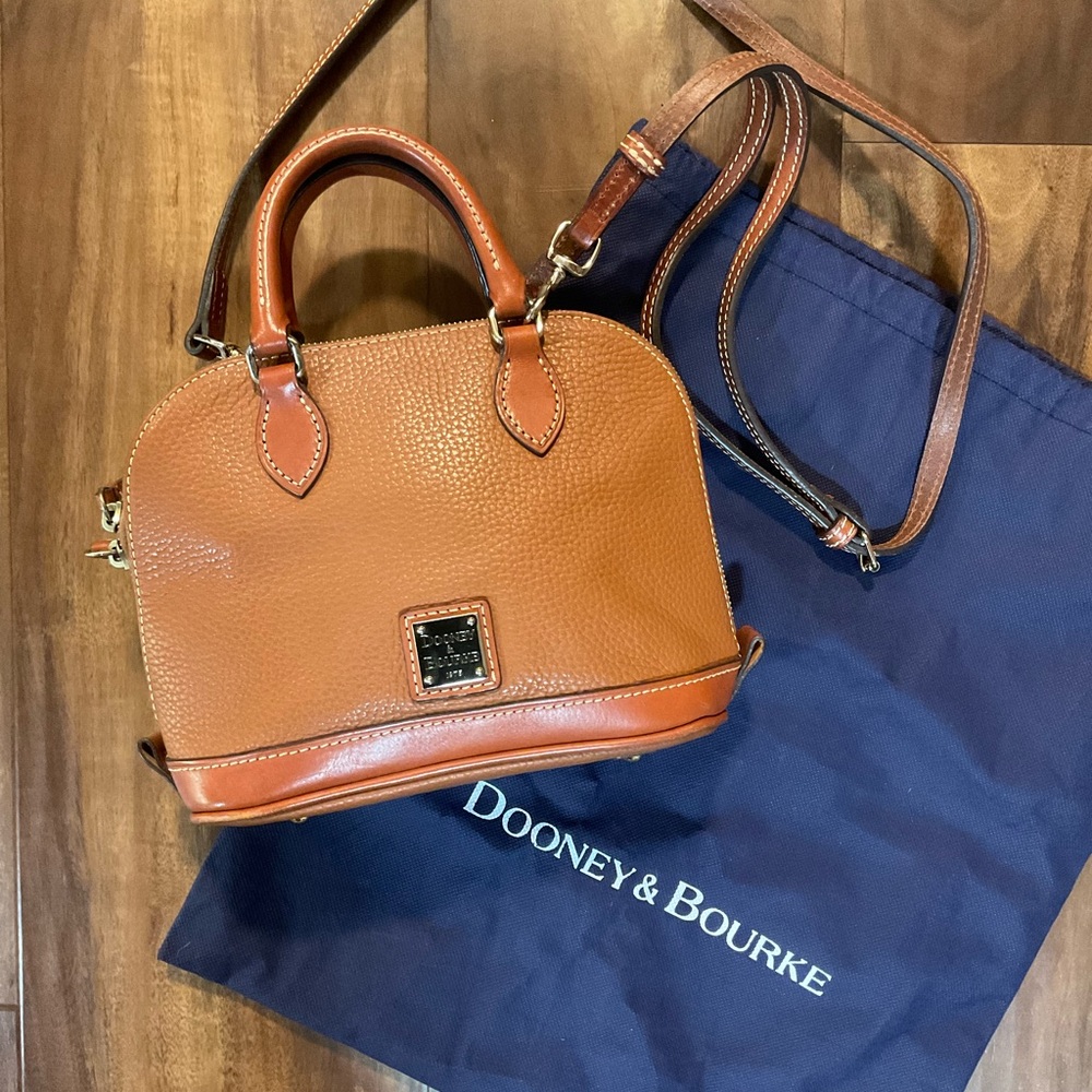 Dooney & Bourke Tan Leather Satchel